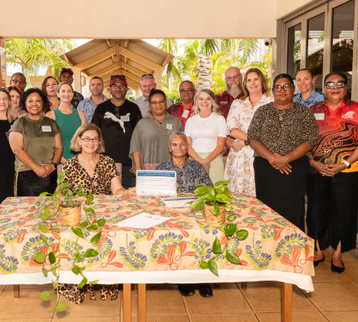 Image of signing of partnership agreement.