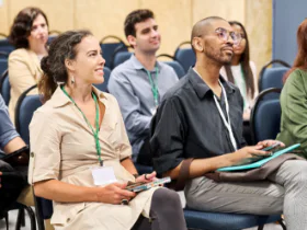 workers in a training session.