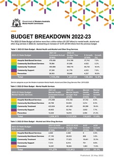 Budget Breakdown 2022-2023
