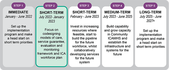 5 steps for the Implementation of the ICA Taskforce Recommendations