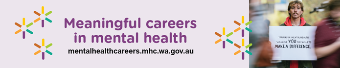 Banner reads: Meaningful careers in mental health.