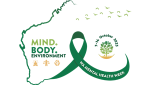 WA Mental Health Week logo. 7-14 October 2023